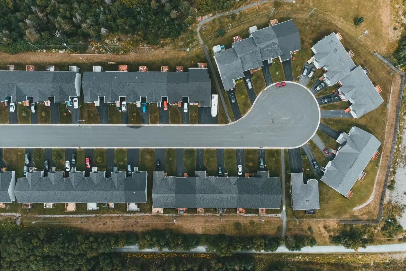 Illustrative residential townhome community